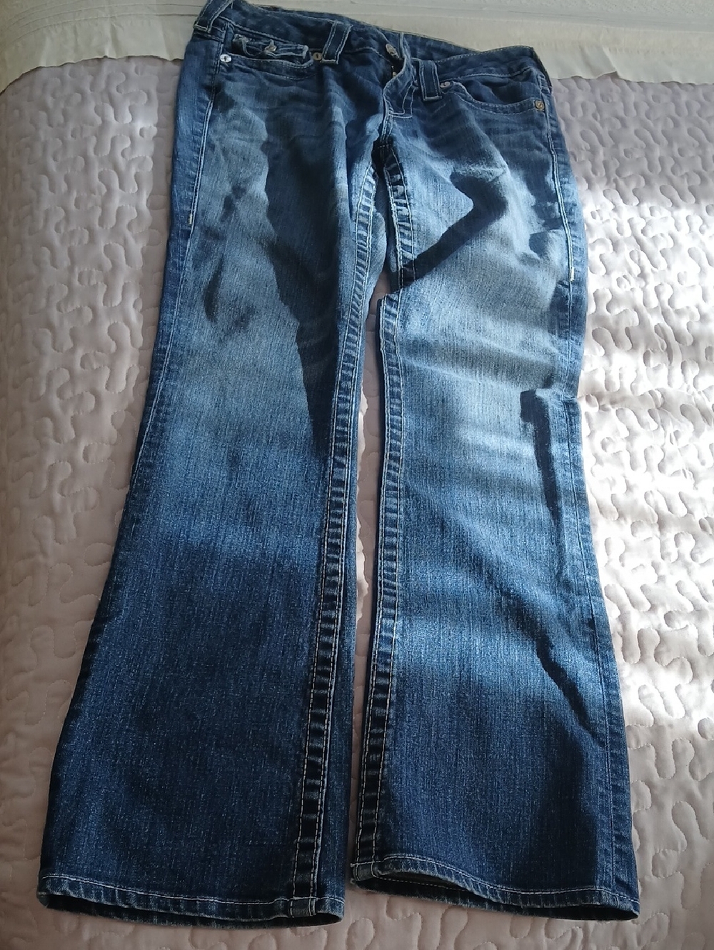 True Religion 'Becky' Blue Denim Jeans Size 28